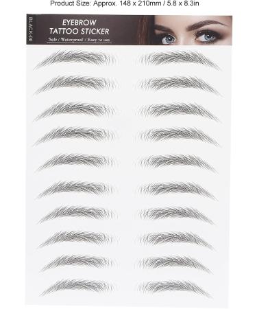 Pongnas Autocollants pour Sourcils Longue Tenue Transferts pour Sourcils Tenue 1 7 Jours Respirants Hypoallerg niques Formes Multiples Faciles Appliquer pour femmes. Boutique de (BLACK-06) - Buy Online on GoSupps.com