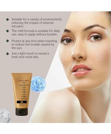 Tallow Sunscreen SPF 50 Organic Sun Lotion SPF 50 Intensive Protection - Non-Greasy Broad Spectrum Cream Face & Body Protection and Moisturizing - Buy Online on GoSupps.com