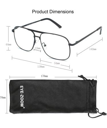 Shop Readers Metal Frame Square Aviator Style Geek Reading Glasses for Men - 3 Pack Gold 1.5 Diopters | International Shipping Available - Buy Online on GoSupps.com