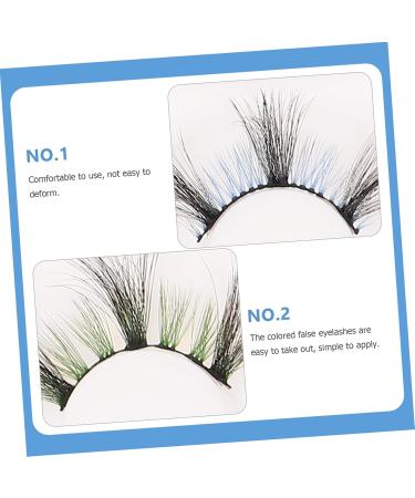 IWOWHERO 3 Pairs Eyelash Set False Lashes False Eyelashes Fake Eyelash for Women Colored Lashes Fake Eyelashes Colored Eyelashes Colored Fake Lashes Imitation Cosplay - Buy Online on GoSupps.com