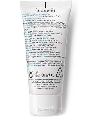 La Roche-Posay Nutritic Intense Replenishing Moisturizing Cream Soothes & Nourishes Fluid Texture For Dry to Very Dry Skin 50 ml - Buy Online on GoSupps.com