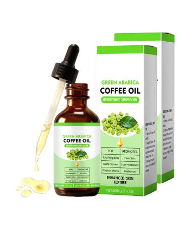 Generisch Coffee Oil for Wrinkles - 60ml - Pure and Natural Green Arabica Coffee Oil for Face Body and Hair - Anti-Puffiness and Firming Coffee Oil - Coffee Oil - Skin Care