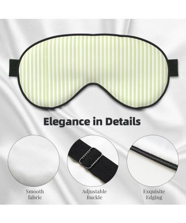 Classic Green Striped Soft Eye Mask for Sleep | Travel Sleep Eye Mask for Men & Women - Buy Online on GoSupps.com