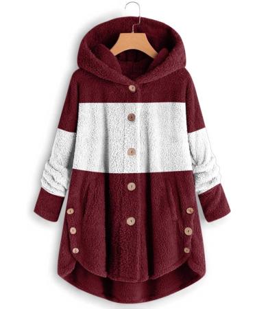 Shop Hanxiulin Oversized Women's Plush Jacket - Winter Hoodie Coat Reversible Outerwear & Casual Sweat Jacket - Buy Online on GoSupps.com