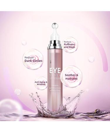 Caffeine Eye Cream for Puffiness and Dark Circles Eye Roller Cream Anti-Aging Eye Serum with 360 Massage Ball to Reduce Puffiness Wrinkles and Fine Lines - Buy Online on GoSupps.com