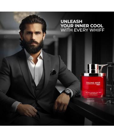 Young Men's Cologne Long Lasting Perfume for Men Fresh Scent Eau de Toilette Natural Spray 3.4 Fl Oz Fragrance For All Occasions Young Men 3.4 Fl Oz (Pack of 1) - Buy Online on GoSupps.com