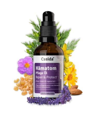 Casida Repair & Protect Hematoma Treatment Oil for Hematoma Bruises and Bruises - Made from 100% Pure Natural Oils - Pharmacy Quality - 50 ml