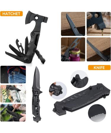 18-in-1 Survival Kit | Professional Emergency Set for Camping Hiking & Outdoor Adventures | Premium Bushcraft Gear for Men & Fathers - Buy Online on GoSupps.com