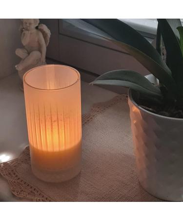 Flame of Nature: Sensual Lavender Essential Oil Candle in Crystal Glass | Aromatherapy Soy Wax for Spiritual Growth & Wellness - Buy Online on GoSupps.com