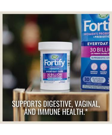 Nature's Way Fortify Women's Probiotic 30 Billion - 10 Strains, Digestive & Immune Support, No Refrigeration, 30 Capsules - Buy Online on GoSupps.com