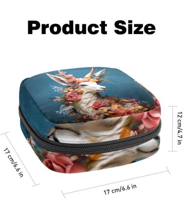 Floral Animal Sanitary Napkin Storage Bag for Girls Women - Portable First Period Pads & Tampons Holder - Travel Makeup Bag - Large Capacity & Multicoloured - Buy Online on GoSupps.com