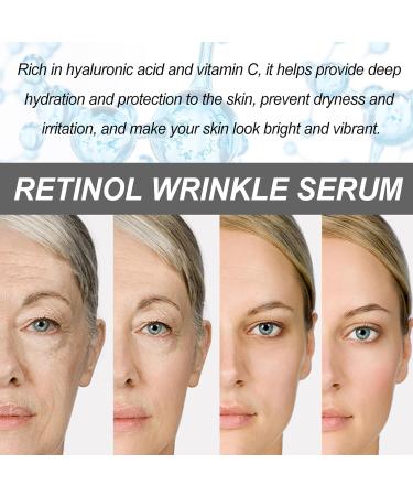 Retinol Serum For Face Retinol+Firming Face Serum Vitamin C Serum for Face Anti Wrinkle & High Firming Anti Aging Hydrochloric Acid Serums Skincare Promote Skin Elasticity Collagen Serum for Women&Men - Buy Online on GoSupps.com