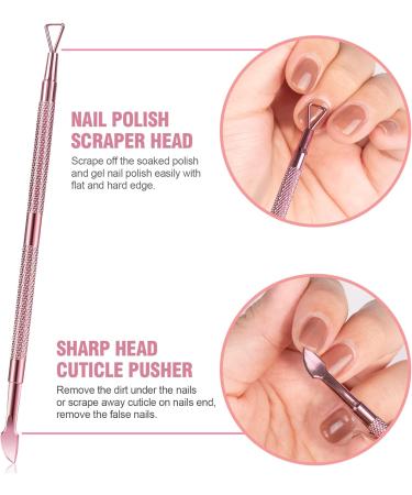 Acrylic Nail Clipper 5 in 1 Kit with Glass File, Cuticle Trimmer, Nipper & Pusher - Professional Manicure Pedicure Set for Gel Polish Removal - Christmas Gift (Pink) - Buy Online on GoSupps.com