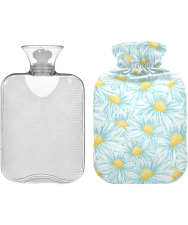Buy Cute Daisy Hot Water Bottles with Cover - 2L Pain Relief for Kids & Adults | International Shipping - Buy Online on GoSupps.com