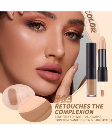 LXZJJMHydrating Camo Concealer - Double-Ended Concealer The Most Concealer for Flawless Coverage Under Eye Concealer Vegan Makeup - All Skin Types 3.5g+3.5g (03#RETOUCHEA THE COMPLEXION) - Buy Online on GoSupps.com