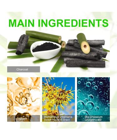 80 Pcs Bamboo Charcoal Blackhead Remover Strips - Deep Cleansing Pore Strips for Blackheads - Nose Pore Strips for Men and Women - Black - Buy Online on GoSupps.com