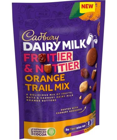 Cadbury Dairy Milk Frutier And Nuttier Orange Trail Mix 100g - Delicious Chocolate with Orange Flavored Nuts - Buy Online on GoSupps.com