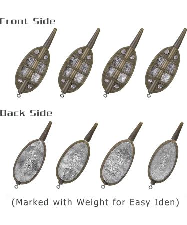 Carp Fishing Method Feeders Set - 4 Inline Method Feeders with Quick Release - 15g/24g/34g/40g - Buy Online on GoSupps.com
