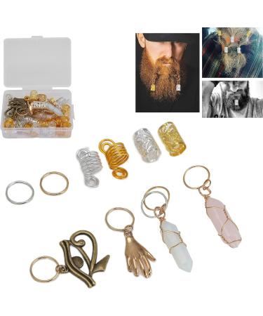 Alloy Beard Beads Hair Beads Set Retro Exquisite Jewelry for Pendant Bracelet - Buy Online on GoSupps.com