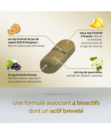 DERMASSENTIEL CELLULITE | Anti-cellulite action | Clinically proven efficacy | Melon Superoxide Dismutase | 3 bioactives Quercetin Bromelain Aronia | | 30 tablets | THERASCIENCE Laboratory - Buy Online on GoSupps.com