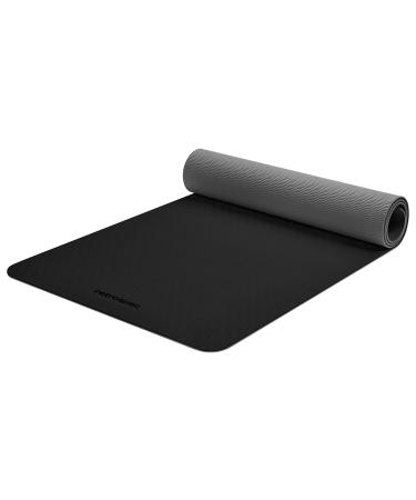 Retrospec Zuma Yoga Mat for Men & Women - Outdoor & Indoor Non Slip Exercise Mat for Hot Yoga, Pilates, Stretching Floor & Fitness Workouts Black