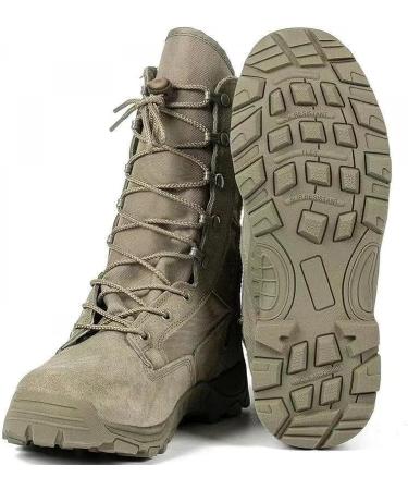 MUTERUN Men's 8-Inch Tactical Military Combat Boots - Green, Size 7.5 - Buy Online on GoSupps.com