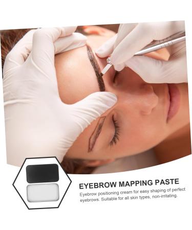 Balacoo Tools Eyebrow Locating Paste Brow Position Tool White Box Eyebrow Shape Miss Painting Brow Cream 6.00X3.40X1.20CM Black - Buy Online on GoSupps.com