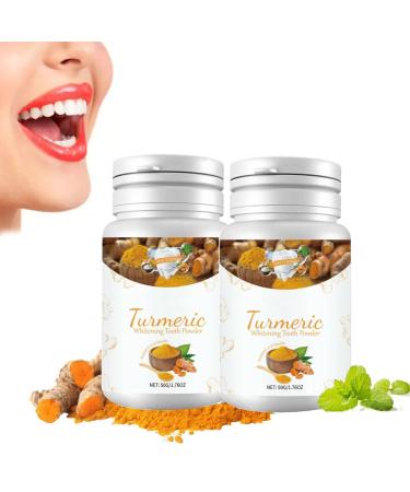 Turmeric Teeth Whitening Powder,Turmeric Whitening Tooth Powder,Teeth Whitening Powder for All Types of Teeth Color Corrector Tooth Stain Removal - Booster (2)