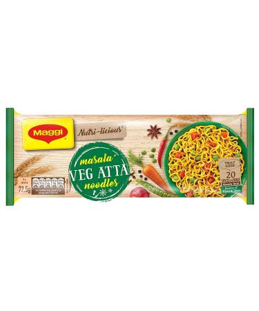 MAGGI MAGGI NUTRI-Licious Masala Veg Atta Noodles - Pack of 4 x 290 g Sachets