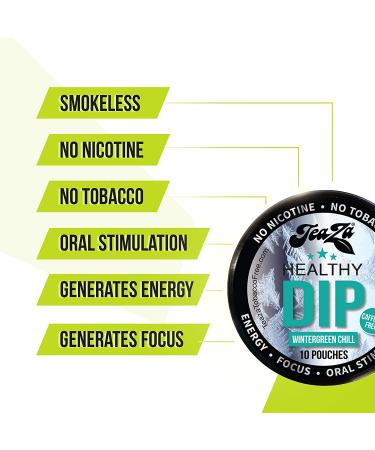 Teaza Herbal Energy Pouches Wintergreen Chill (Caffeine Free) - 4 Pack - Buy Online on GoSupps.com
