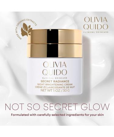 OLIVIA QUIDO Secret Radiance Night Cream 30g - Skin Lightening & Dark Spot Corrector | Face Moisturizer for Even Skin Tone - Buy Online on GoSupps.com