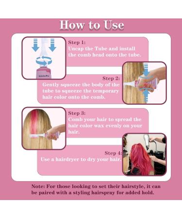 HaiolorPro Temporary Hair Dye for Kids & Adults Washable 4PCS Hair Chalk for Kids Temporary Hair Colour Wax Girls Birthday Presents Kids Temporary Hair Makeup Sets Dye for Dark Hair 35 g (Pack of 4) Green+Blue+Pink+Purple - Buy Online on GoSupps.com