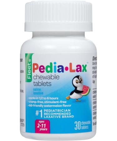 Pedia-Lax Chewable Tablets - Gentle Relief for Kids - 30 ct - Buy Online on GoSupps.com