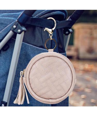 Fowybe Pacifier Bag | Pink Pacifier Holder & Key Storage for Diaper Bags - Secure & Convenient Solution - Buy Online on GoSupps.com