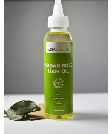 OBIA Naturals Argan Rose Hair Oil 4Oz - Nourishing Hydrating & Lightweight - Shop Internationally - Buy Online on GoSupps.com
