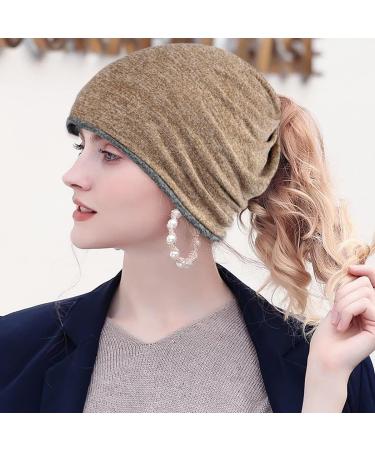 XYIYI Women's Chemo Hat - Slouchy Headwear 2 Pack (Pink & Gray) | Comfortable Cancer Hats for All-Day Wear - Buy Online on GoSupps.com