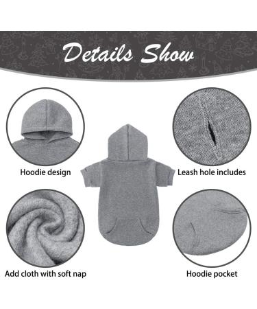 Soft and Warm Dog Hoodie Sweater for Cold Weather - Grey, XX-Large - Buy Online on GoSupps.com