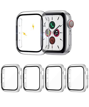 ZEBRE 4-Pack Compatible with Apple Watch 44mm Case with Built-in HD Clear Ultra-Thin Hard PC Screen Protector Cover Compatible with Apple Watch Series 4/5/ 6/SE Clear/Clear/Clear/Clear 44mm - Buy Online on GoSupps.com