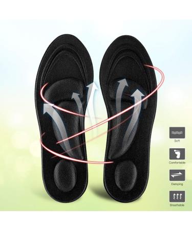Memory Foam Orthotic Insoles for Flat Feet Arch Support - Men's Comfort Shoe Pad - Buy Online on GoSupps.com