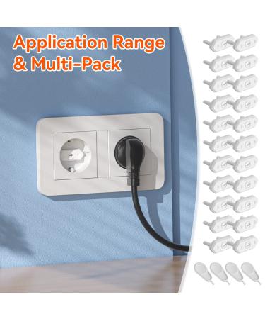 Safelon 22 + 4 Pack Italian & European Baby Electrical Socket Covers Child Safety Plugs (White) - Buy Online on GoSupps.com