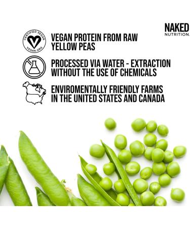 North American Farms Naked Vanilla Pea Protein Isolate 5lb - Plant Based Vegetarian & Vegan Protein | Non-GMO, Gluten Free, Dairy Free, Soy Free - Buy Online on GoSupps.com