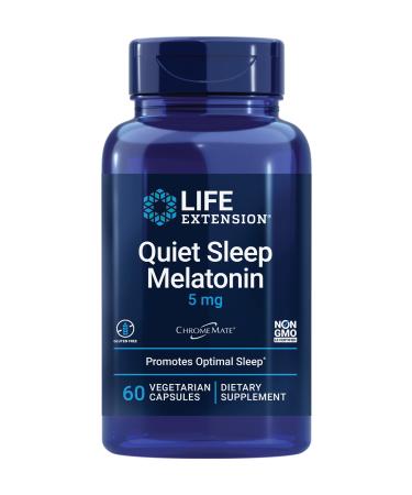 Life Extension Quiet Sleep Melatonin 5 mg 60 Vegetarian Capsules - Buy Online on GoSupps.com