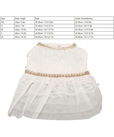 Qcwwy Princess Dress for Dogs & Cats - Mesh Summer Dress Comfortable & Breathable Polyester Fabric (L) - Buy Online on GoSupps.com