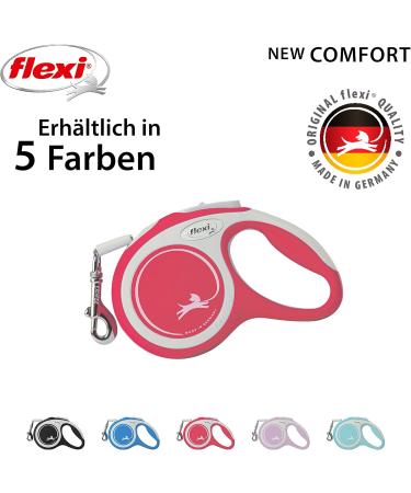 Flexi Retractable Leash New Comfort - Red XS 3m | Small Blue Leash for Dogs - International Shipping Available - Buy Online on GoSupps.com