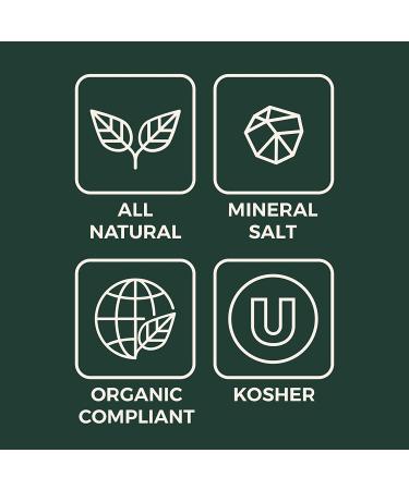 Organic Coarse Grain Mountain Spring Salt - 7oz Pouch for Grinder Refill and Pinching | Toxin-Free - Buy Online on GoSupps.com