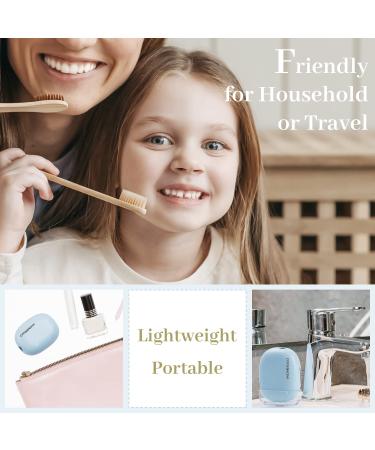 MONESAO UVC Toothbrush Sanitizer with Holder - Rechargeable Travel Home Cleaner Case for All Electric and Manual Brushes (Blue) - Buy Online on GoSupps.com