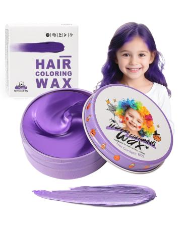 Coloration temporaire violette pour enfants coloration instantan e violette Pomade pour cheveux violets pour femmes et hommes Cr me coiffante pour filles Boue de cire cheveux pour la f te