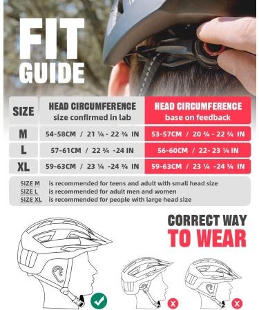 VICTGOAL Bike Helmet with USB Rechargeable Rear Light, Magnetic Goggles, Sun Visor | Black Red | Men Women Adult Cycling Helmet - Buy Online on GoSupps.com