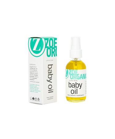 Zoe Organics Baby Oil - Organic Calming Massage Oil with Lavender & Chamomile | Nourish & Moisturize Baby s Skin (2 oz - Buy Online on GoSupps.com