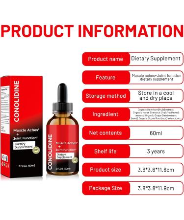 Conolidine Drops - All-Natural Joint Support Supplement for Pain Relief & Improved Mobility (1 PC - Buy Online on GoSupps.com